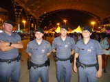 Polícia Militar reforçada no evento que lotou o parque de exposições de Muqui