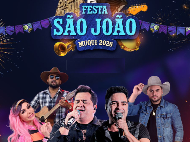 Festa de São João de Muqui 2026 terá shows, cultura popular e tradição